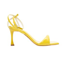 Gelbe Tibi Hugh Lackleder-Sandalen mit Absatz 39 Gelb
