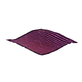 Hermès-Purple & Pink Hermes Silk Pleated Scarf-Purple
