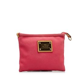 Louis Vuitton-Pink Louis Vuitton Antigua Pochette PM Pouch-Rose
