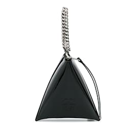 Alexander Mcqueen-Black Alexander McQueen The Curve Patent Pouch Handbag-Black