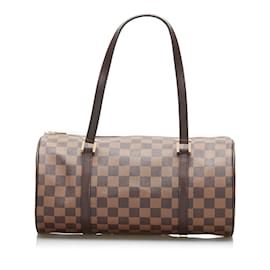 Louis Vuitton-Brown Louis Vuitton Damier Ebene Papillon Handbag-Brown