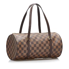Louis Vuitton-Brown Louis Vuitton Damier Ebene Papillon Handbag-Brown