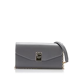 Céline-Gray Celine C Bag Wallet On Chain-Other