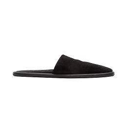 Black Khaite Flat Suede Mules Size 39 Black