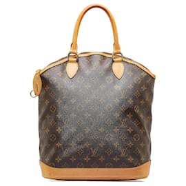 Louis Vuitton-Brown Louis Vuitton Monogram Lockit Vertical Handbag-Brown