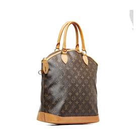 Louis Vuitton-Brown Louis Vuitton Monogram Lockit Vertical Handbag-Brown