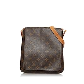 Louis Vuitton-Brown Louis Vuitton Monogram PM Musette Salsa Short Strap Shoulder Bag-Brown