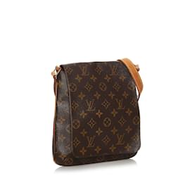 Louis Vuitton-Brown Louis Vuitton Monogram PM Musette Salsa Short Strap Shoulder Bag-Brown