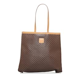 Céline-Brown Celine Macadam Tote-Brown