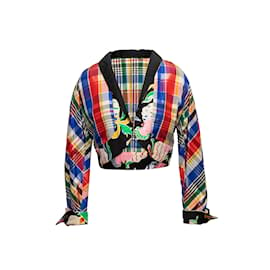 Autre Marque-Multicolor Emanuel Ungaro Parallele Plaid Jacket Size S-Multiple colors