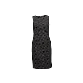 Dolce & Gabbana-Black & White Dolce & Gabbana Polka Dot Print Dress Size EU 44-Black