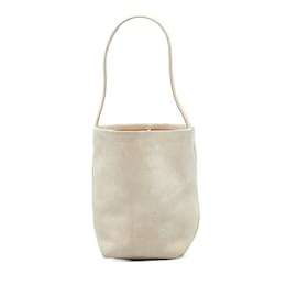 The row-Beige The Row Small N/S Park Suede Tote-Beige
