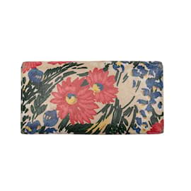 Balenciaga-Multicolor Balenciaga Floral Print Moto Wallet-Multiple colors