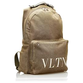 Valentino-Sac à dos en toile vert Valentino VLTN-Vert