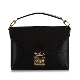 Louis Vuitton-Black Louis Vuitton Epi Monceau Satchel-Black