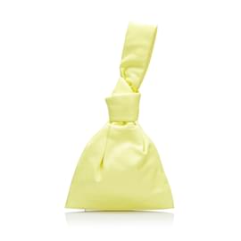 Bottega Veneta-Yellow Bottega Veneta Mini Twist Clutch Bag-Yellow