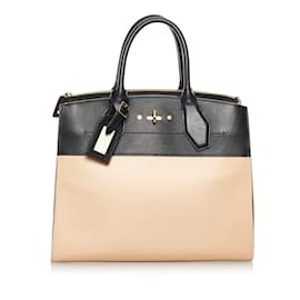 Louis Vuitton-Bolso satchel Louis Vuitton City Steamer MM color canela-Camello