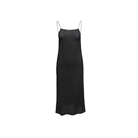 Autre Marque-Vintage Black Chanel Boutique Fall 1997 Silk Dress Size EU 38-Black
