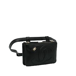 Chanel-Black Chanel CC Mania Waist Bag-Black