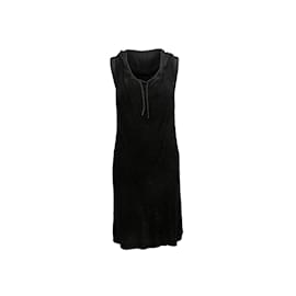 Autre Marque-Vestido Gaultier² preto sem mangas com capuz tamanho EUA S-Preto