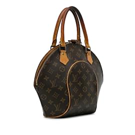 Louis Vuitton-Bolso de mano marrón Louis Vuitton Monogram Ellipse PM-Castaño