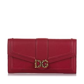 Dolce & Gabbana Cartera roja Dolce&Gabbana DG Love Continental Roja
