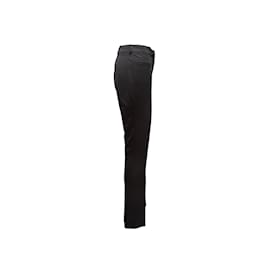 Gucci-Calça Gucci preta de seda com perna reta tamanho UE 42-Preto