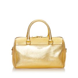 Sac de sport classique métallisé doré Saint Laurent pour bébé Doré