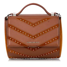 Givenchy-Borsa a tracolla con catena Pandora Box marrone di Givenchy-Marrone