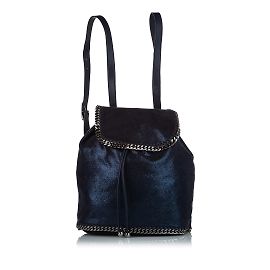 Stella Mc Cartney Blauer Stella McCartney Falabella Shaggy Deer Rucksack Blau
