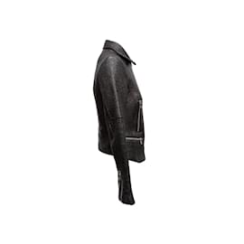 Veronica Beard-Veste de moto en coton côtelé Black Veronica Beard Taille US 2-Noir