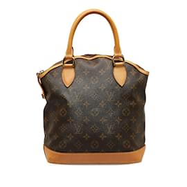 Louis Vuitton-Brown Louis Vuitton Monogram Lockit Vertical PM Handbag-Brown