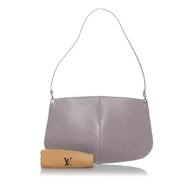 Louis Vuitton-Lila Louis Vuitton Epi Demi Lune Pochette-Tasche-Lila