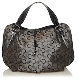 Céline-Bolso de mano de lona agridulce Celine C Carriage marrón-Castaño