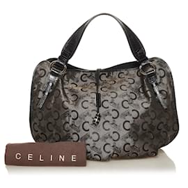 Céline-Bolso de mano de lona agridulce Celine C Carriage marrón-Castaño
