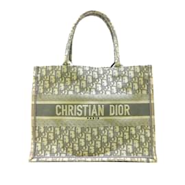 Dior-Gray Dior Medium Oblique Book Tote Bag-Other