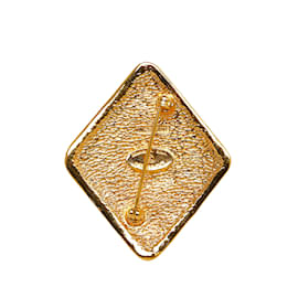 Chanel-Broche Chanel CC dorée-Doré