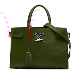 Louis Vuitton-Red Louis Vuitton Epi Twist Tote Satchel-Red