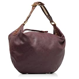 Louis Vuitton-Purple Louis Vuitton Monogram Mahina Onatah GM Hobo Bag-Purple