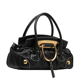 Dolce & Gabbana-Black Dolce&Gabbana Leather Handbag-Black