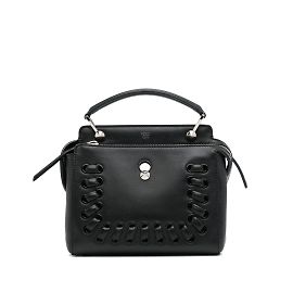 Borsa Fendi Whipstitch Dotcom nera Nero