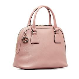 Gucci-Bolso satchel Gucci Mini GG Charm Dome en rosa-Rosa