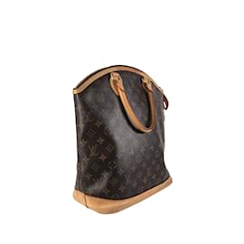 Louis Vuitton-Brown Louis Vuitton Monogram Lockit Vertical PM Handbag-Brown