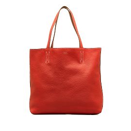 Rouge Hermès Clémence doublé Sens 36 Sac cabas Rouge