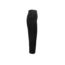 Chanel-Chanel negro vintage 90s Pantalones de talle alto Talla US XS-Negro