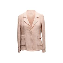 Autre Marque-Vintage-Hellrosa-Chanel-Boutique-Kreuzfahrt 1999 Blazergröße FR 38-Pink