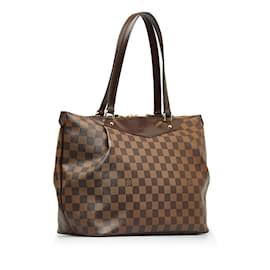 Louis Vuitton-Brown Louis Vuitton Damier Ebene Westminster GM Shoulder Bag-Brown