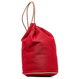 Hermès-Red Hermes Polochon Mimile Backpack-Red