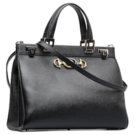 Gucci-Sac à main Gucci Zumi moyen noir-Noir