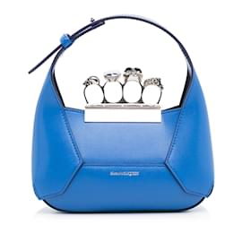 Alexander Mcqueen-Alexander McQueen azul, a mini bolsa com joias-Azul